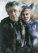 Lovis Corinth Grobmutter und Enkelin oil painting